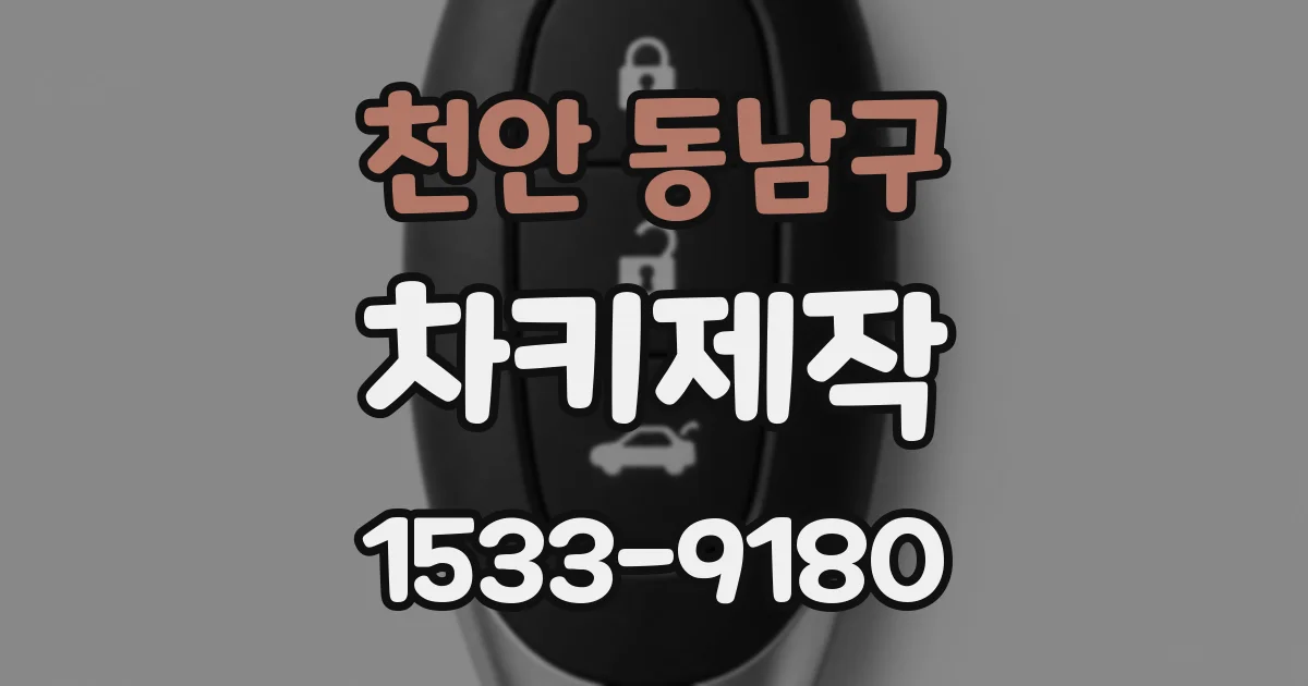천안 동남구 차키제작
