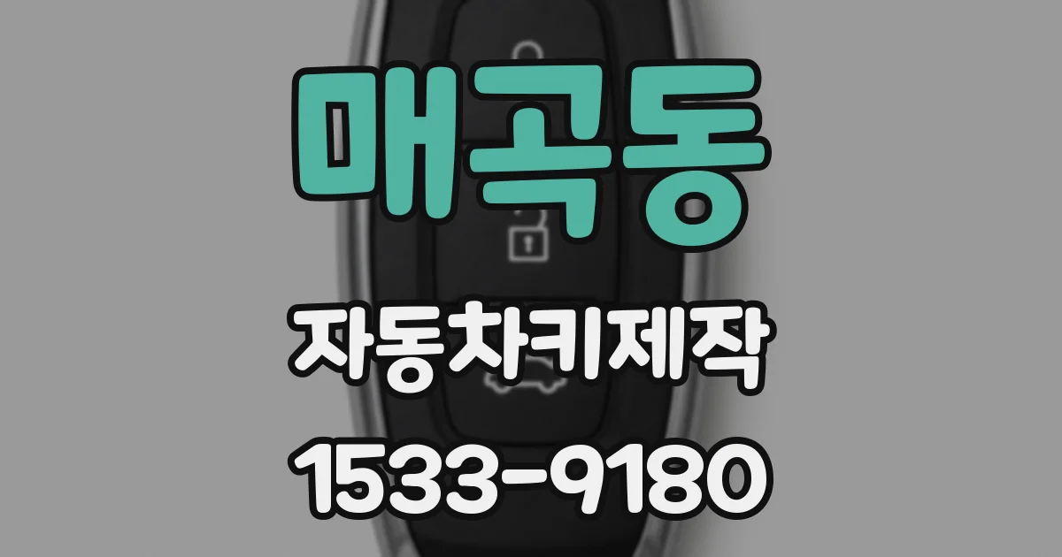 매곡동 자동차키제작