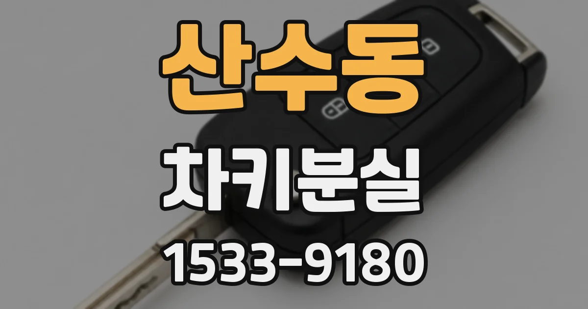 산수동 차키분실