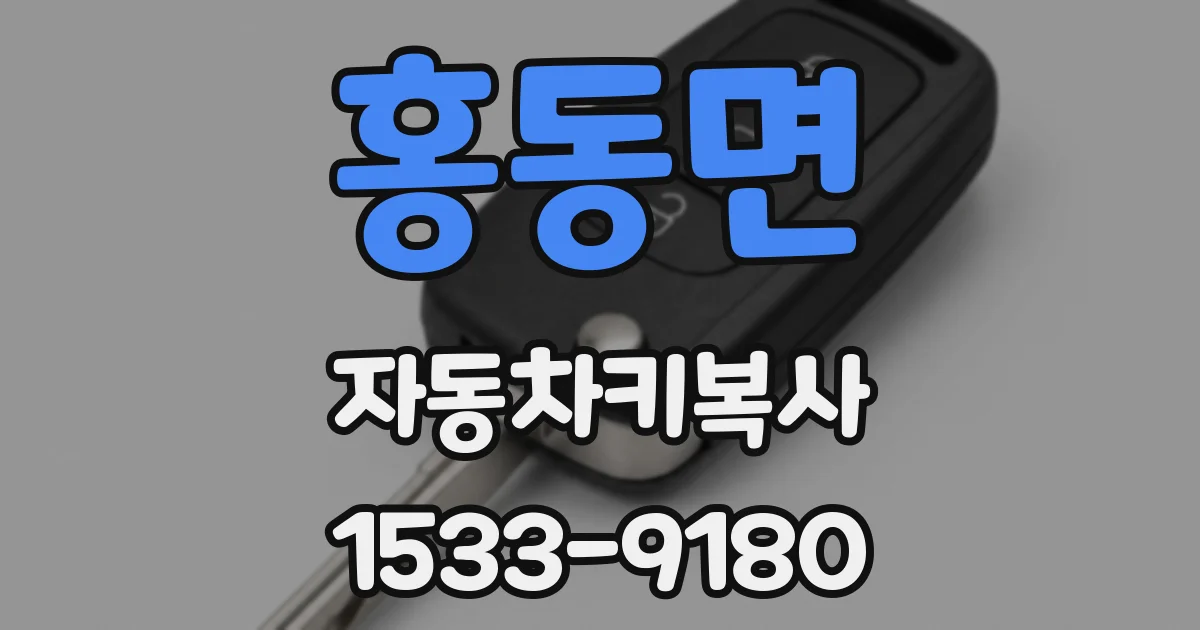 홍동면 자동차키복사