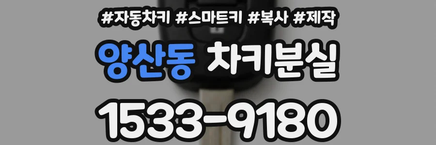 양산동 차키분실
