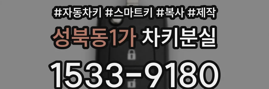 성북동1가 차키분실