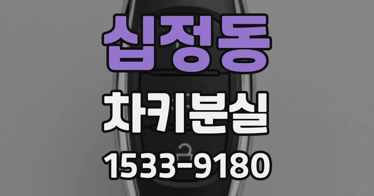 십정동 차키분실