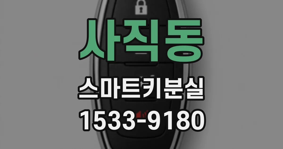 사직동 스마트키분실