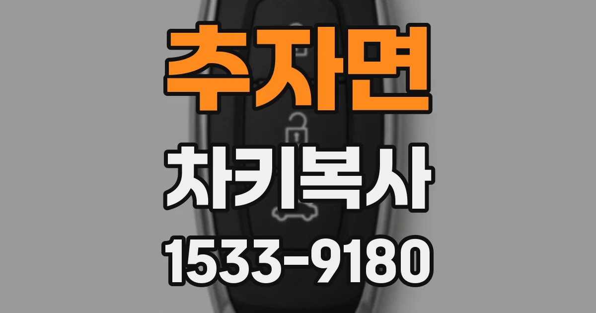 추자면 차키복사
