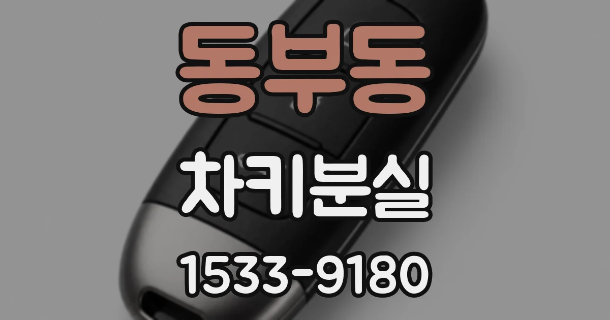 동부동 차키분실