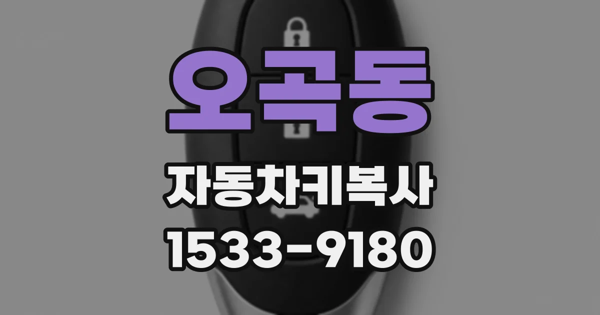 오곡동 자동차키복사