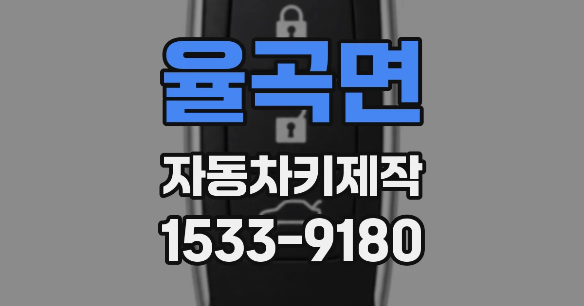 율곡면 자동차키제작