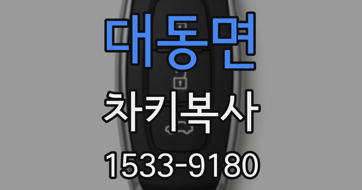 대동면 차키복사