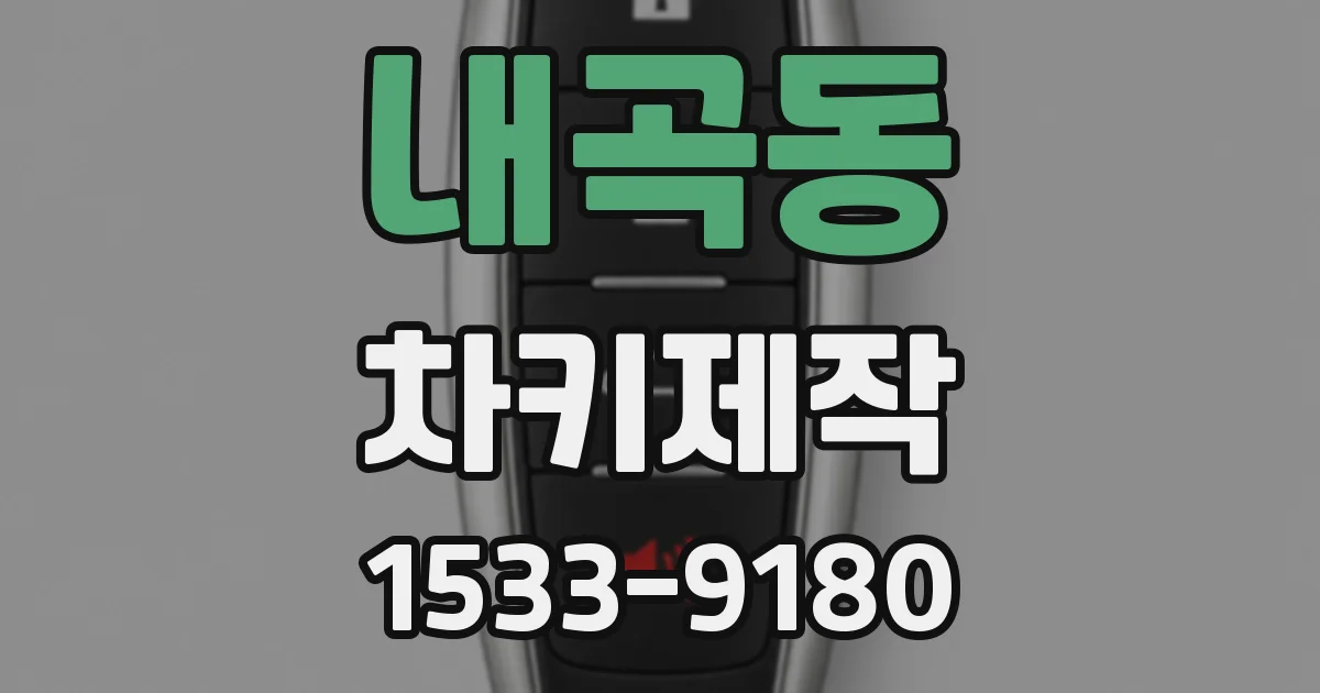 내곡동 차키제작
