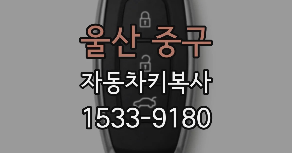 울산 중구 자동차키복사