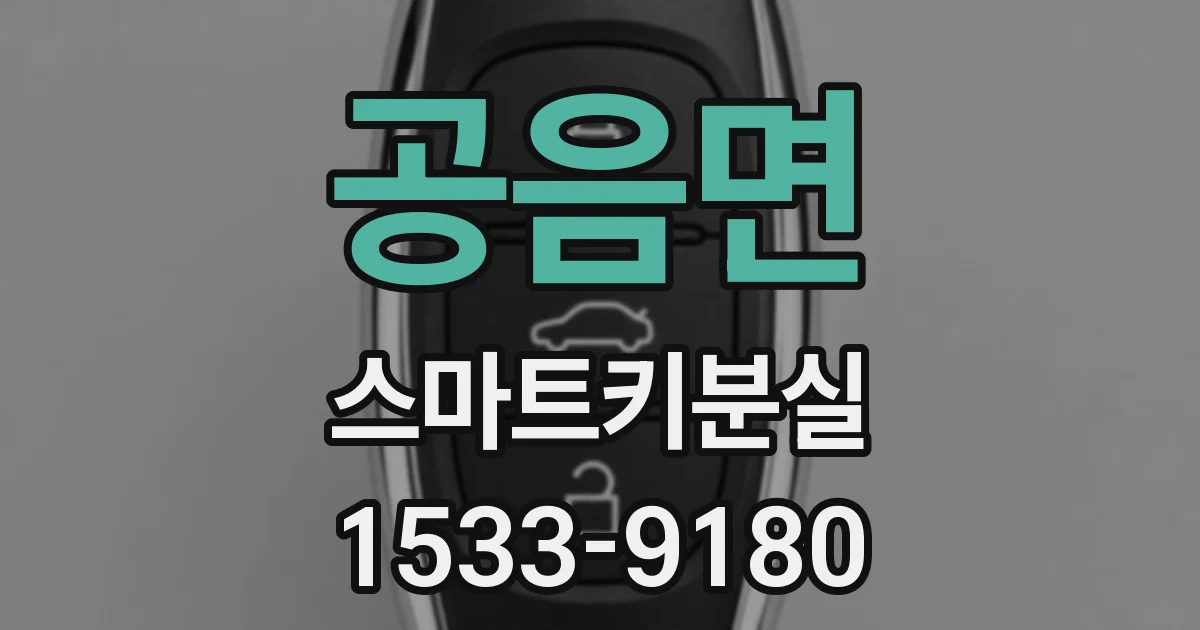 공음면 스마트키분실