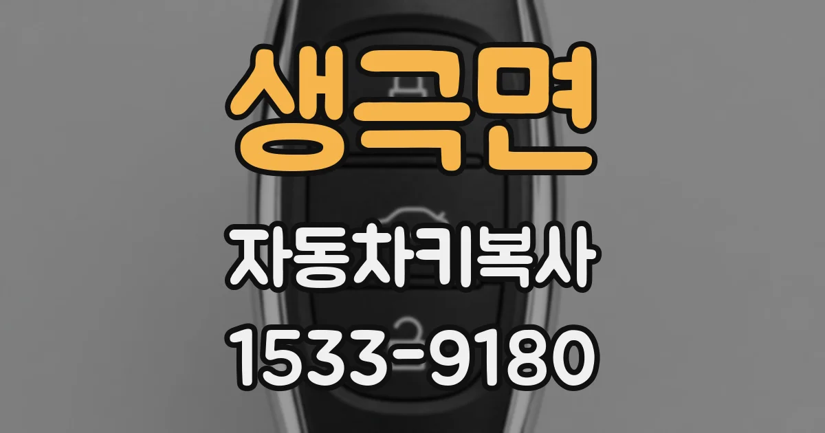 생극면 자동차키복사