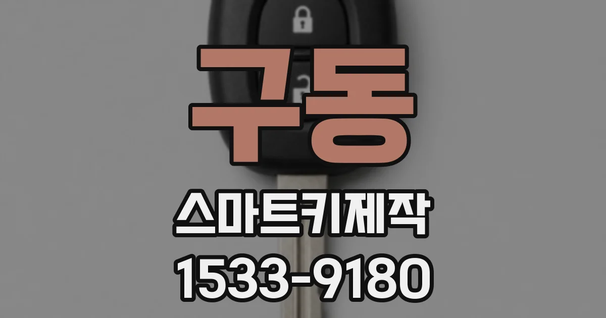 구동 스마트키제작