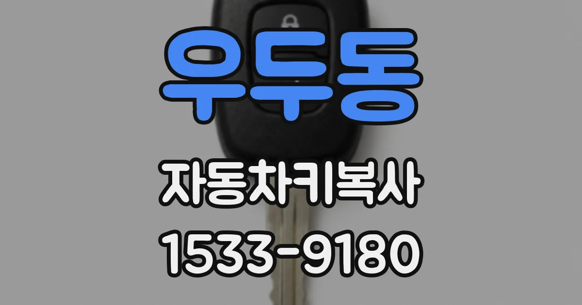 우두동 자동차키복사