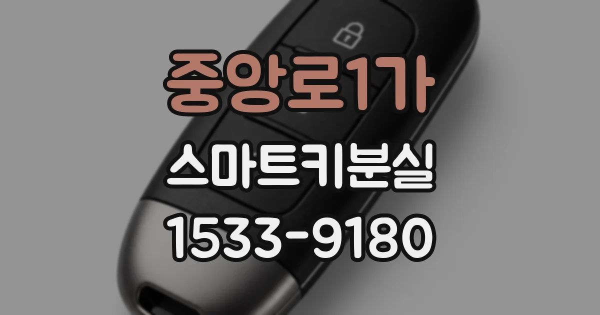 중앙로1가 스마트키분실