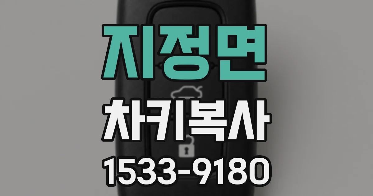 지정면 차키복사