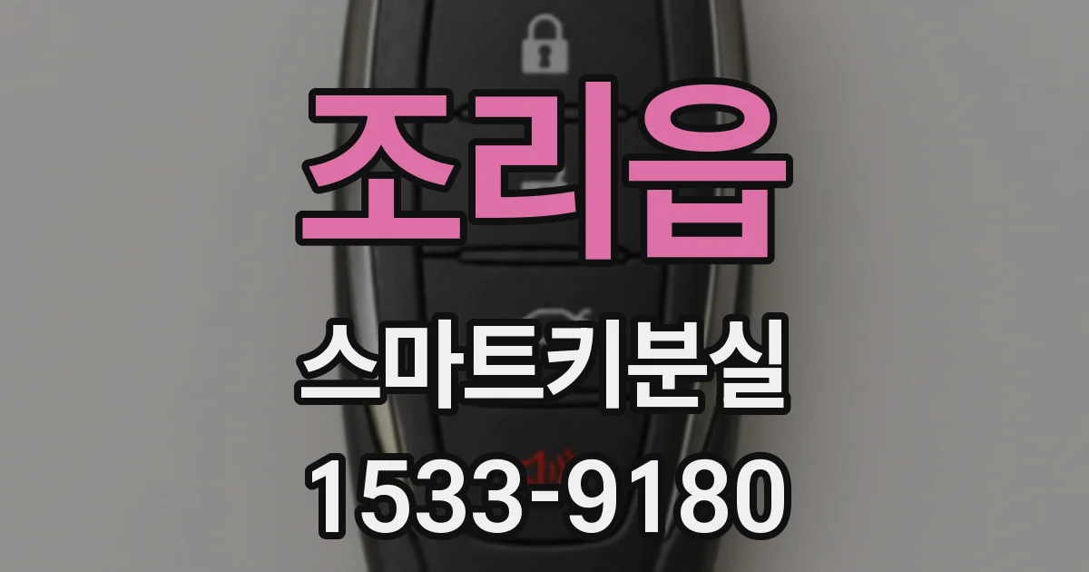 조리읍 스마트키분실