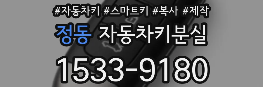 정동 자동차키분실