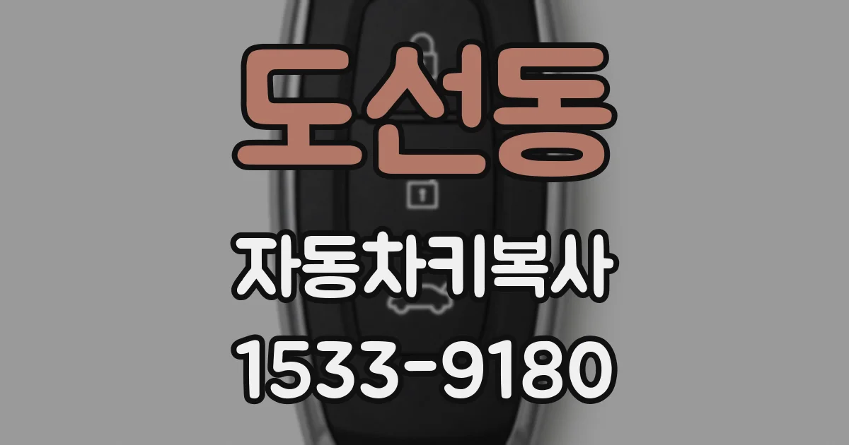 도선동 자동차키복사