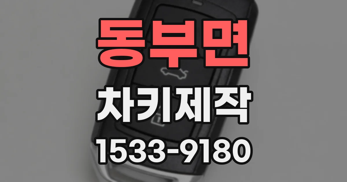 동부면 차키제작