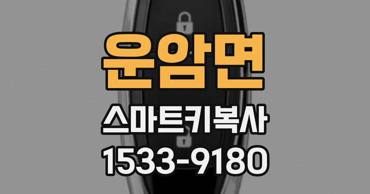 운암면 스마트키복사