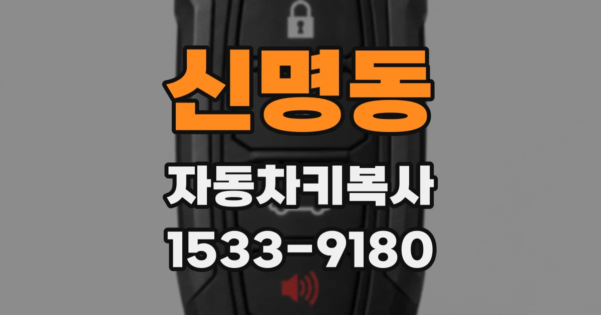 신명동 자동차키복사