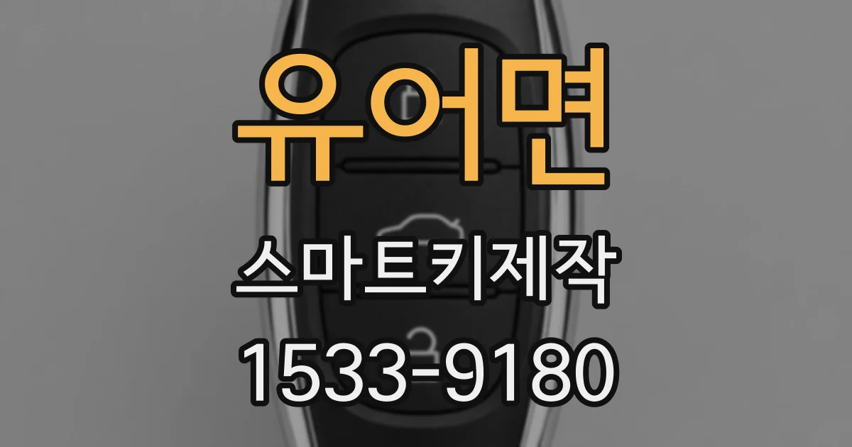 유어면 스마트키제작