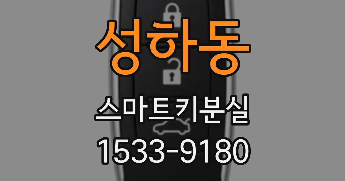 성하동 스마트키분실