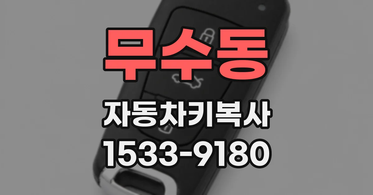 무수동 자동차키복사