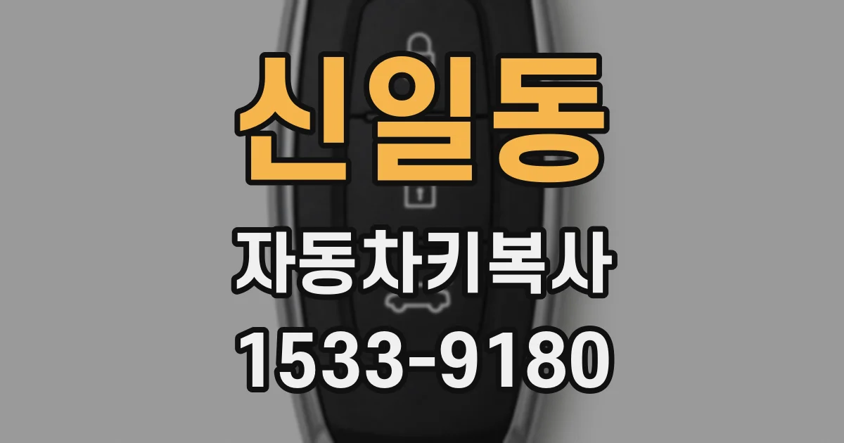 신일동 자동차키복사