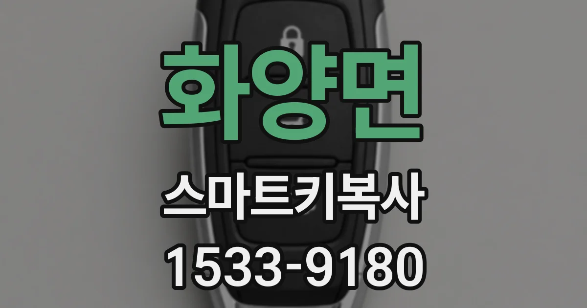 화양면 스마트키복사