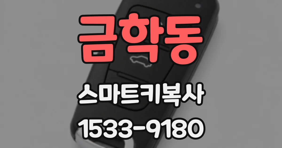 금학동 스마트키복사