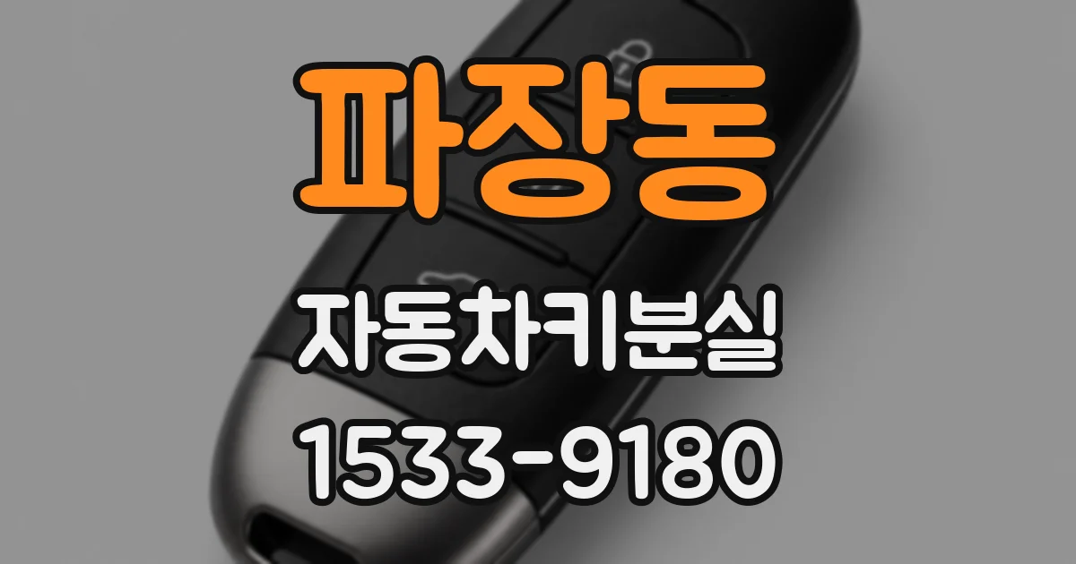파장동 자동차키분실
