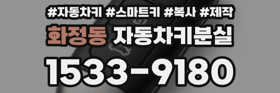 화정동 자동차키분실