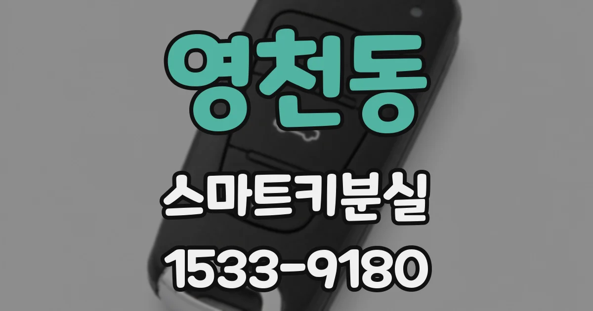 영천동 스마트키분실