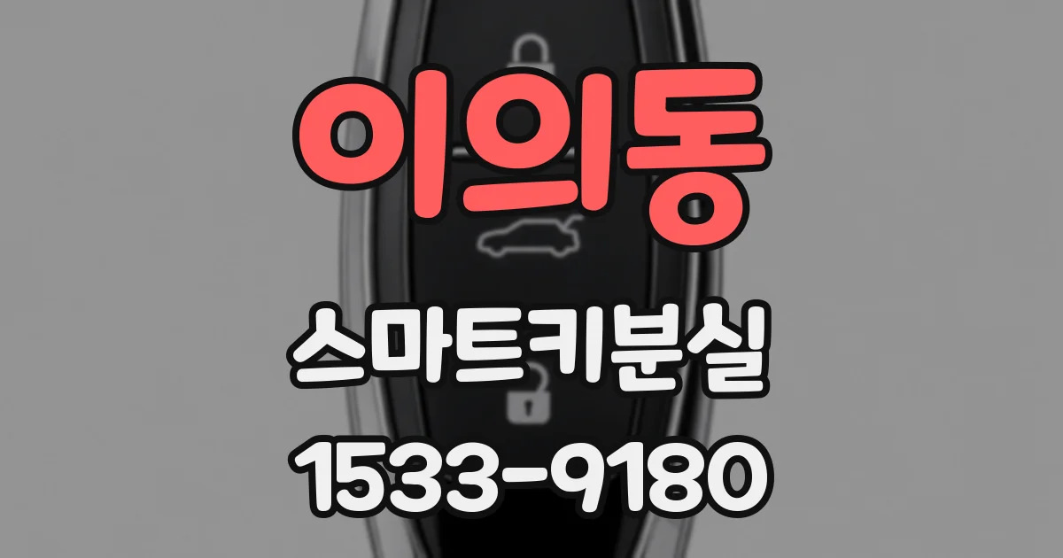 이의동 스마트키분실