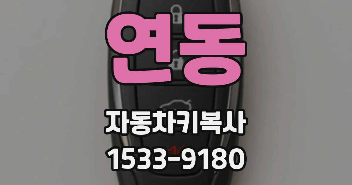 연동 자동차키복사