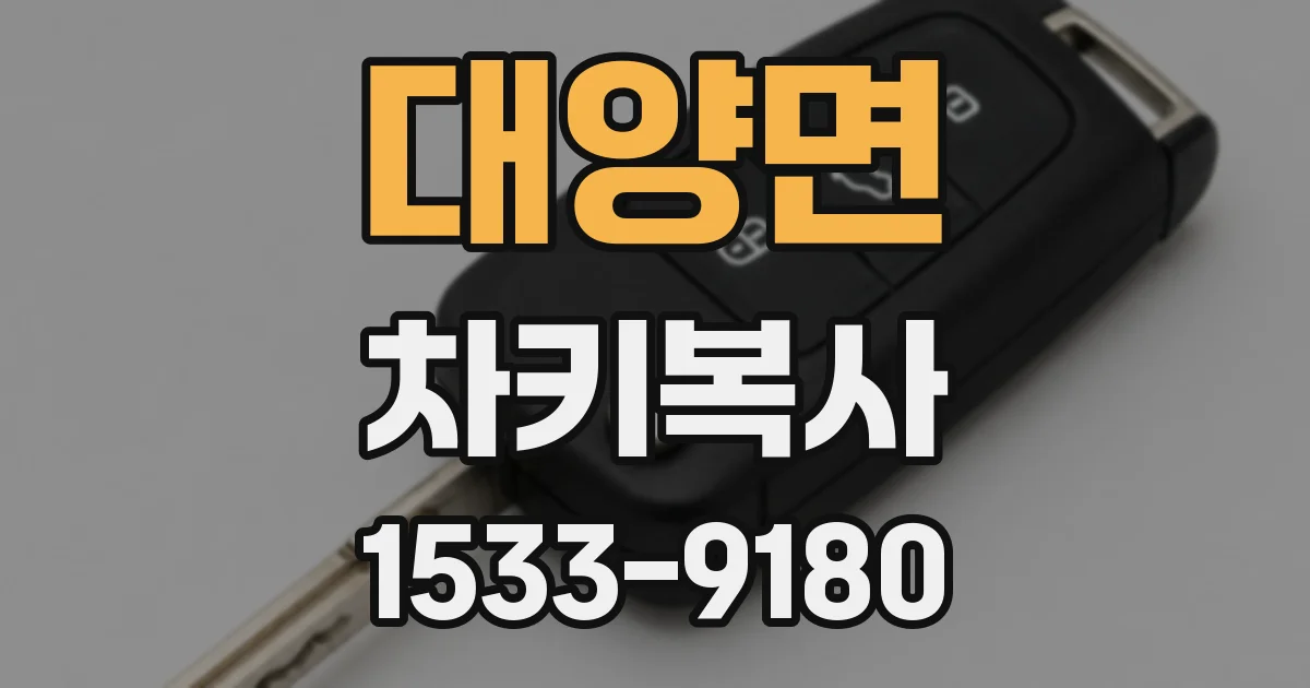 대양면 차키복사