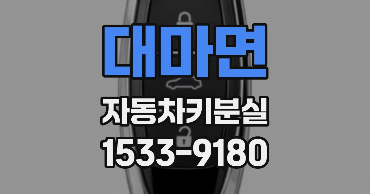 대마면 자동차키분실