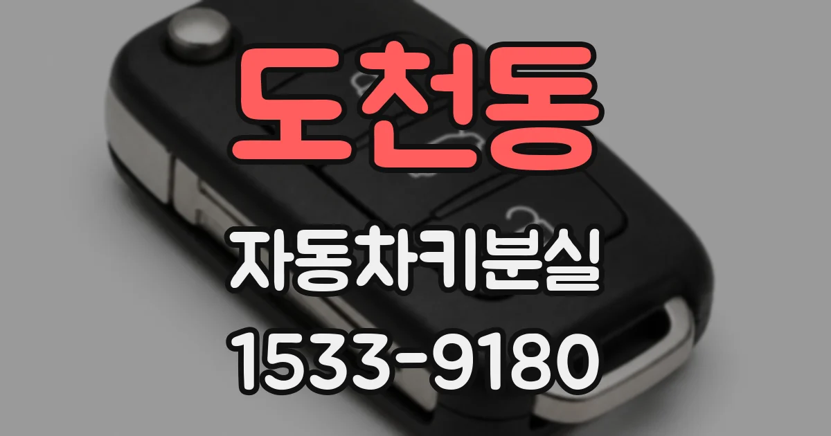 도천동 자동차키분실