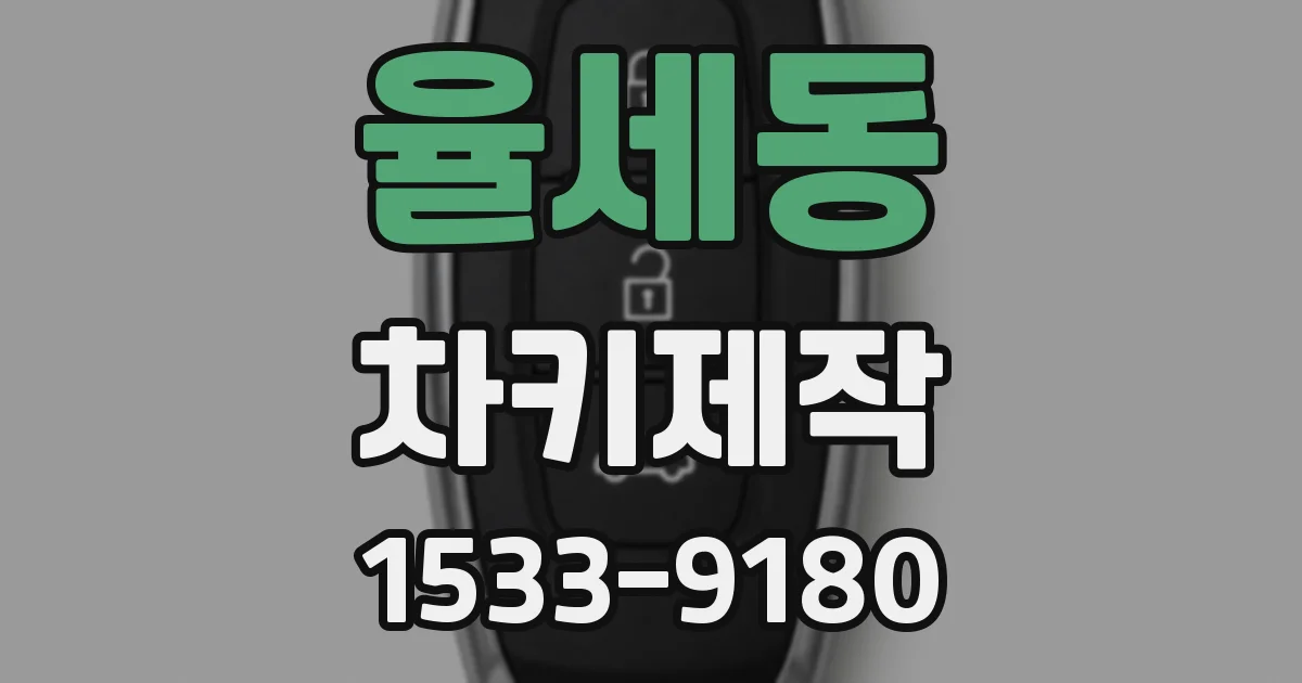 율세동 차키제작