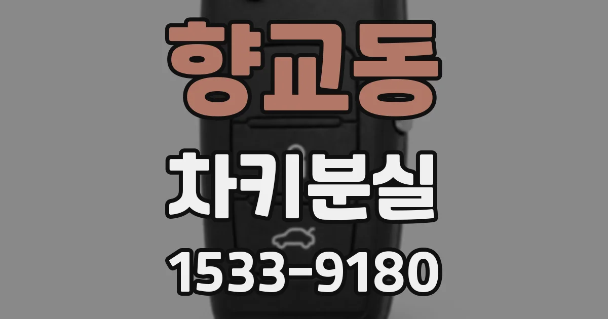 향교동 차키분실