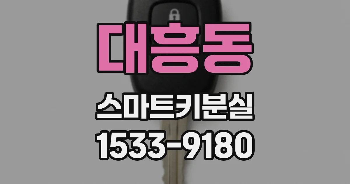 대흥동 스마트키분실