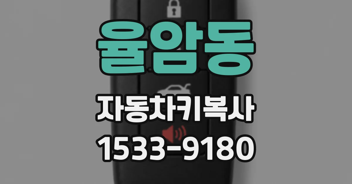 율암동 자동차키복사