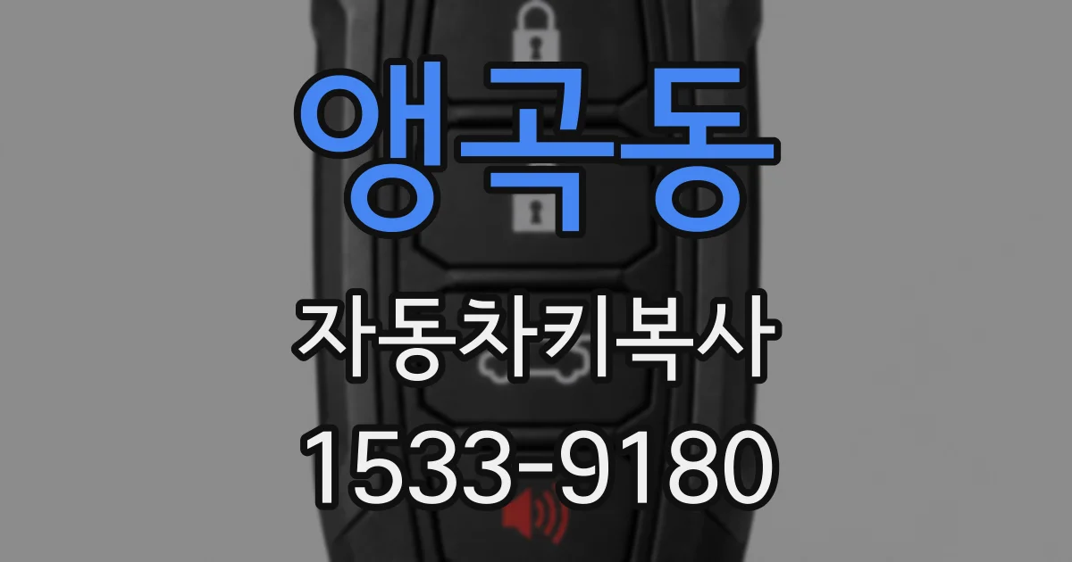 앵곡동 자동차키복사