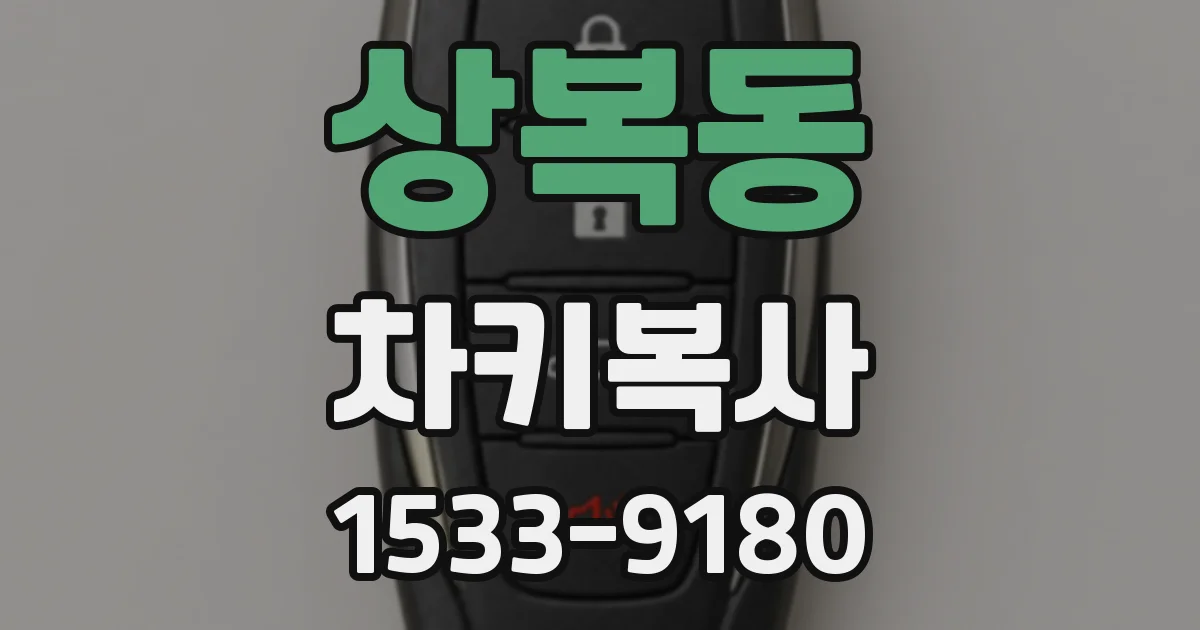 상복동 차키복사