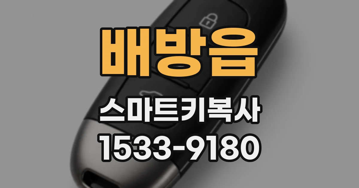 배방읍 스마트키복사