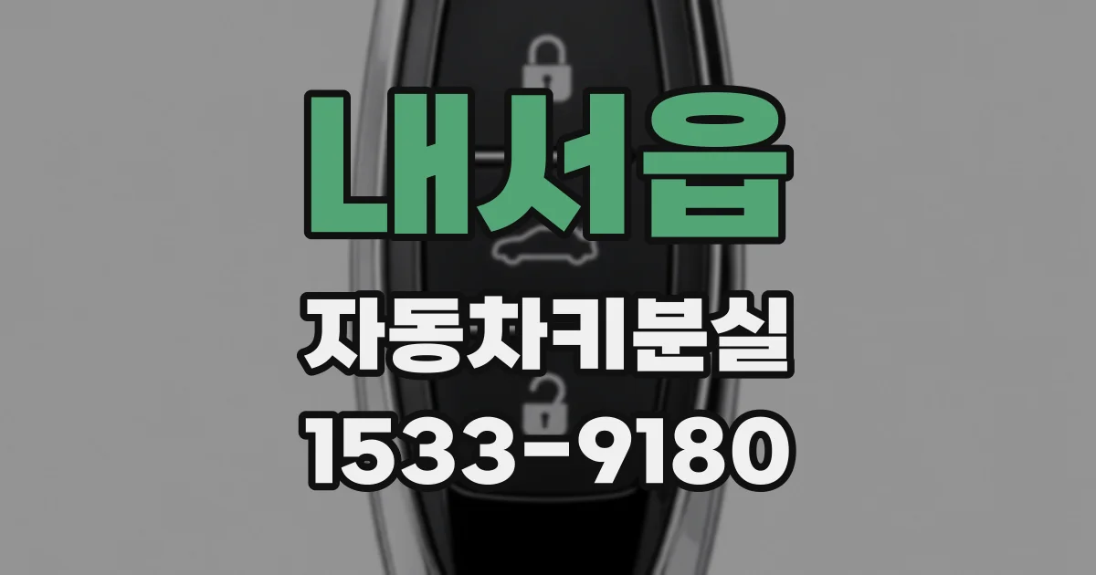 내서읍 자동차키분실