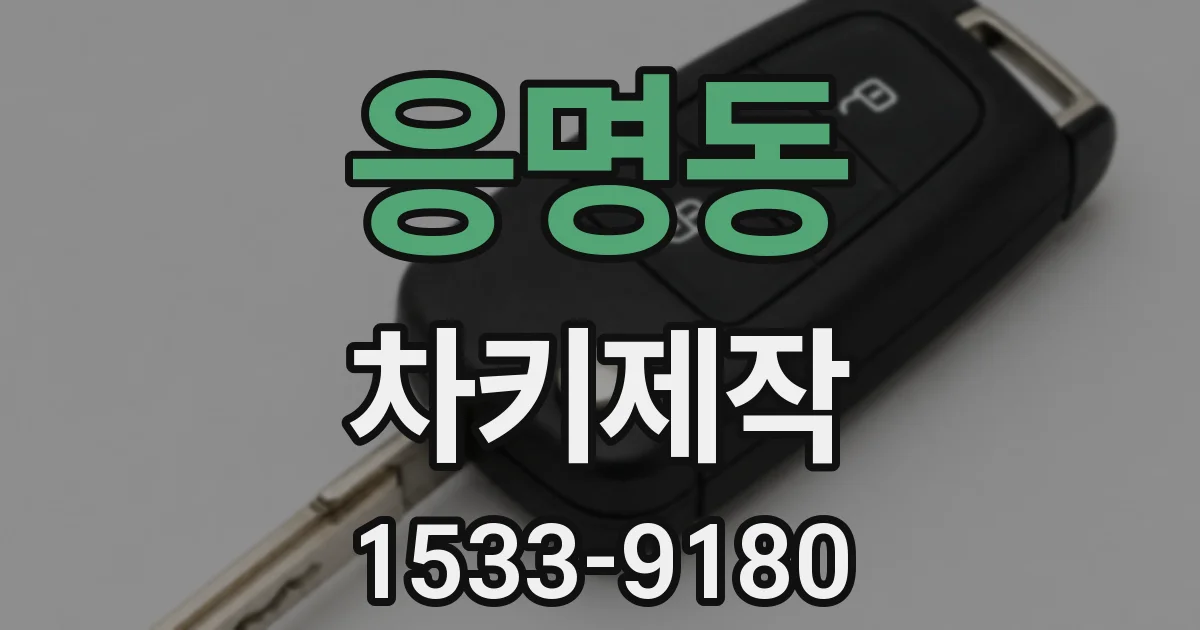 응명동 차키제작